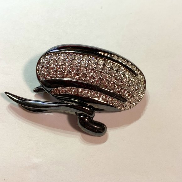 💝Vintage Butler Rhinestone Brooch 1980s - Picture 3 of 7